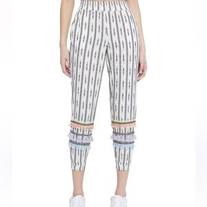 Alice and Olivia fringe Trim joggers. Size XS.